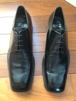 Business Leder-Schuhe, Gr. 10 bzw. 44,5, schwarz, Marke Lottusse Rostock - Diedrichshagen Vorschau