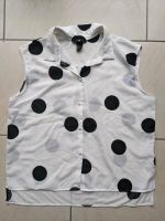 H&M ärmellose Bluse S Polka Dots Rockabella weiß schwarze Punkte Mecklenburg-Vorpommern - Wismar Vorschau