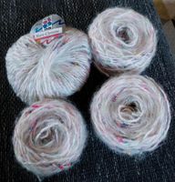 200g Wolle Marie Christine weiß bunt Polyacryl Mohair Polyester Baden-Württemberg - Karlsruhe Vorschau