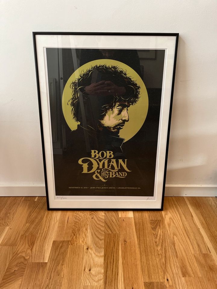 Bob Dylan Konzert Poster Ken Taylor Silk Print in Berlin