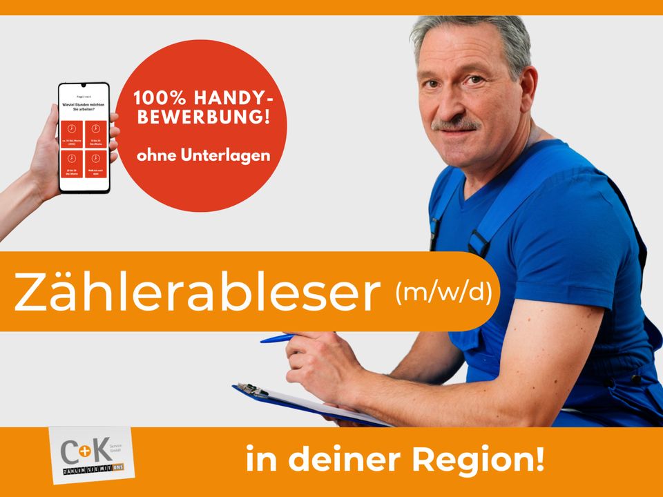 Zählerableser (m/w/d) für Strom und Gas - Minijob #CK20B in Hamburg