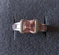 Ring rosa Steine, 925 Silber, Größe 54 Sachsen - Pöhl Vorschau