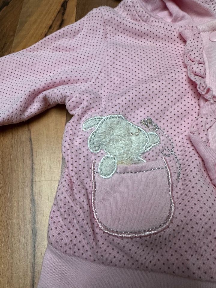 Sweatjacke Strickjacke rosa Hase Größe 56 Hippil Baby in Quickborn