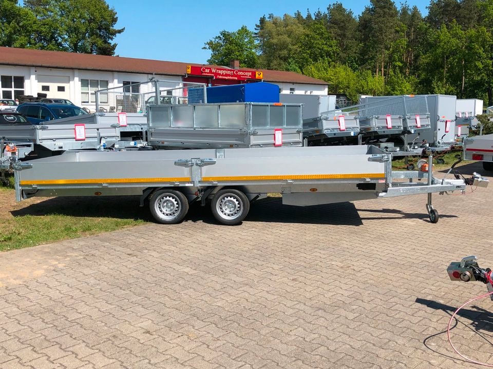 ⭐️ Eduard Auto Transporter 3000 kg 456x200x30cm Rampen Winde 56 in Schöneiche bei Berlin