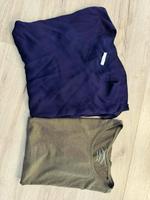 2x Shirt L grün + blau Seide Baumwolle 40 Kurzarm Bluse Hemd Nordrhein-Westfalen - Bad Salzuflen Vorschau