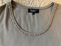 schönes Top / Oberteil mit Perlen - khaki - L Bayern - Sinzing Vorschau