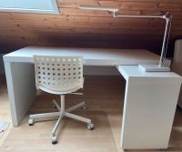 Ikea Malm Schreibtisch im Set mit Stuhl und Lampe Bayern - Feldkirchen-Westerham Vorschau
