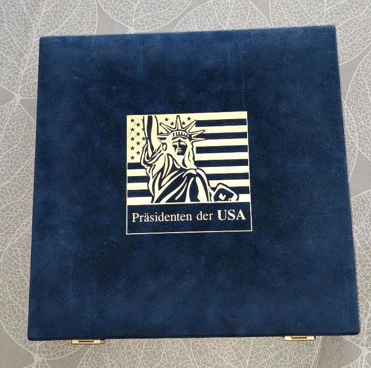 Medaillen - Gedenk Münzen "Presidenten der USA in Sammlerbox in Rangsdorf