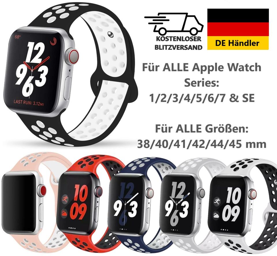 Apple Watch Armband NEU Milanese Edelstahl Nike Sportband Cover in Remscheid