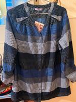 Bluse blau/grau Gr. L (40/42 ) Damen Tunika neu mit Etikett Berlin - Neukölln Vorschau