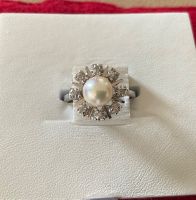 Weißgold Ring mit Perle und 8 Diamanten Kr. Altötting - Winhöring Vorschau