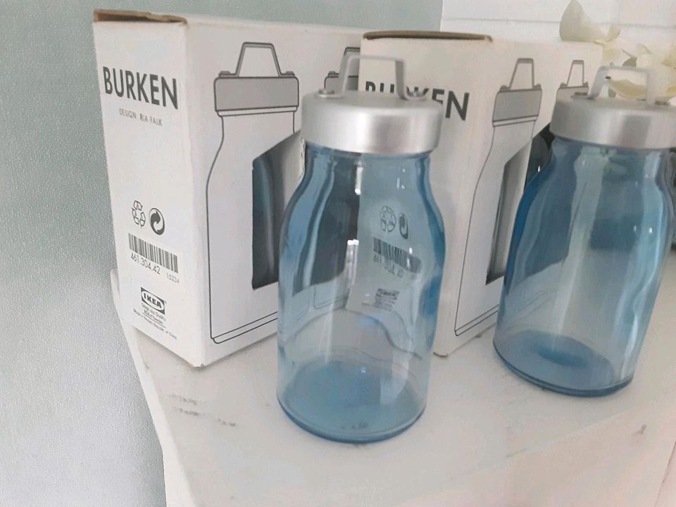 Ikea Burken Gläser☆Vorratsglas Aufbewahrung☆blau in Bad Oldesloe