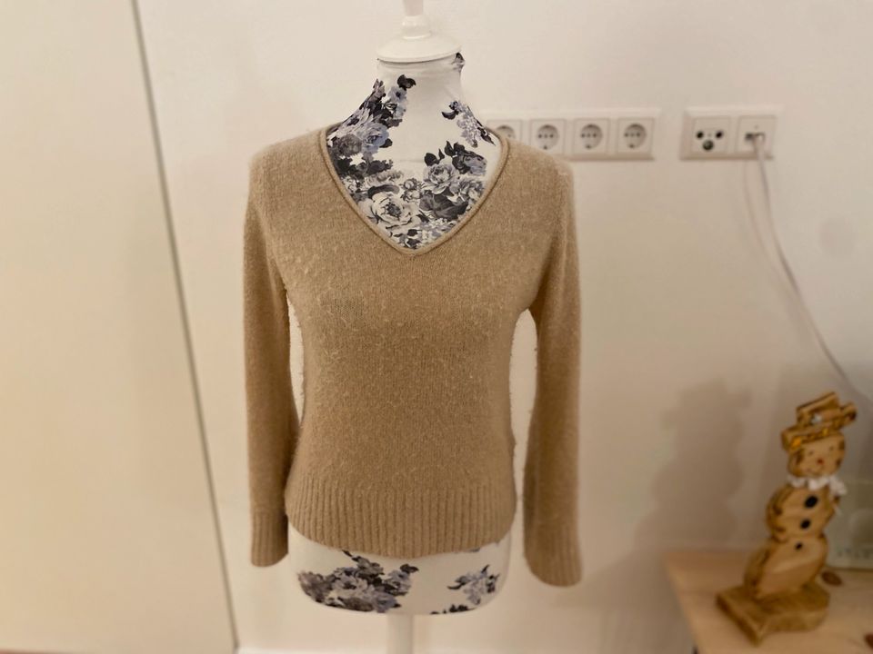 Pullover von Nümph, dänisches Design, Wolle, beige, Boho, Hippie in Östringen