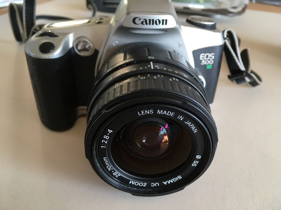 analoge Spiegelreflexkamera Canon EOS 500N, gebraucht in Ennepetal