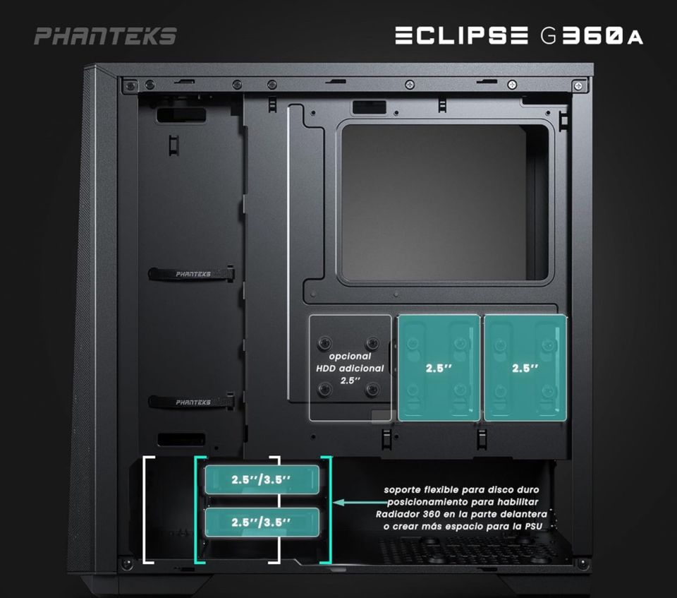 Phanteks PC Gehäuse Eclipse G360A EATX Midi-Tower in Hamburg