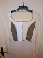 schönes beige-weiß-braunes Crop Top / Langarmshirt in Gr. M Nordrhein-Westfalen - Hagen Vorschau