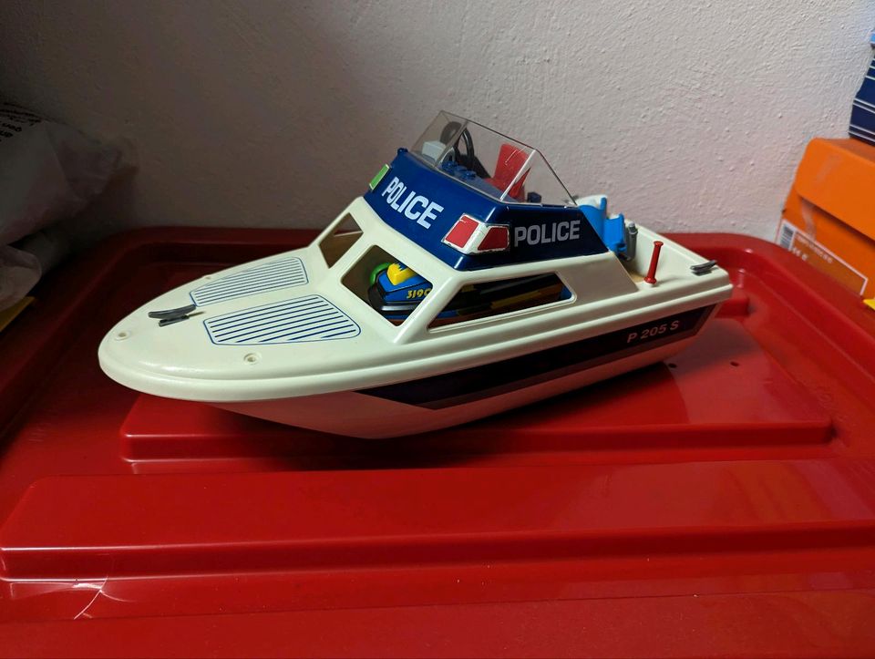 Playmobil 3190 Polizeiboot Jetski mit Motor in Ubstadt-Weiher