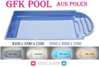☼ 6x3 GFK Pool aus Polen - Schwimmbecken - moderne Römertreppe ☼ Brandenburg - Frankfurt (Oder) Vorschau