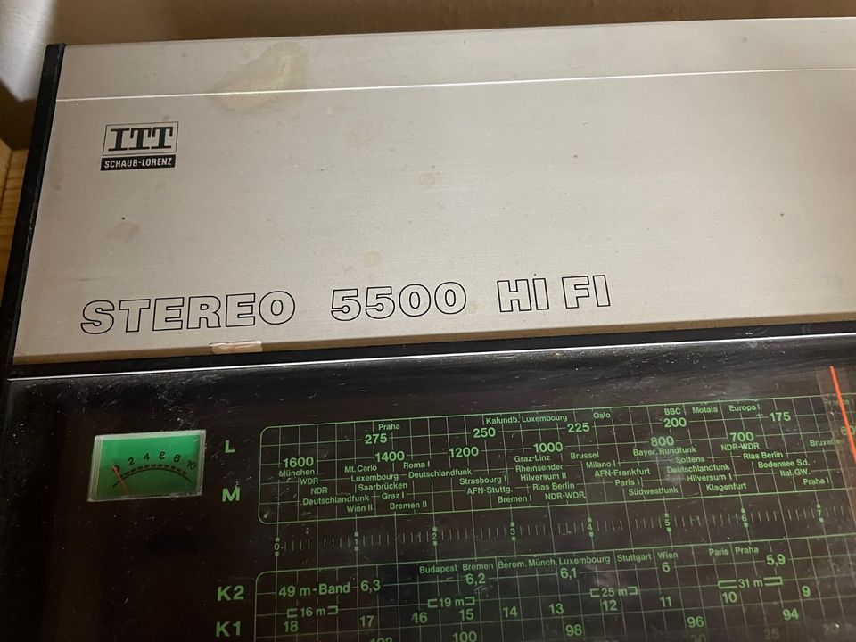 Vintage Hifi Stereo Anlage Schaub Lorenz ITT 5500 Kassette retro in Kaarst