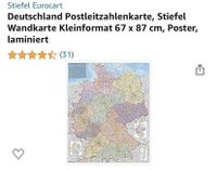 Postleitzahlenkarte Deutschland groß Baden-Württemberg - Remshalden Vorschau