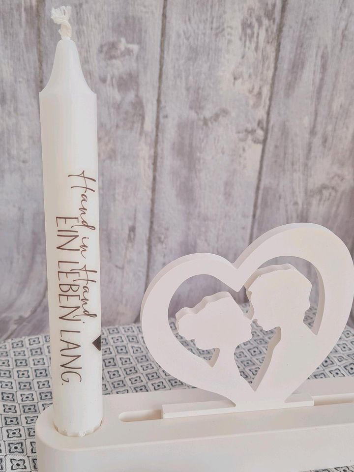 ❤️Geschenk Hochzeit mit Stabkerze oder Teelicht Hochzeitsgeschenk in Hamminkeln