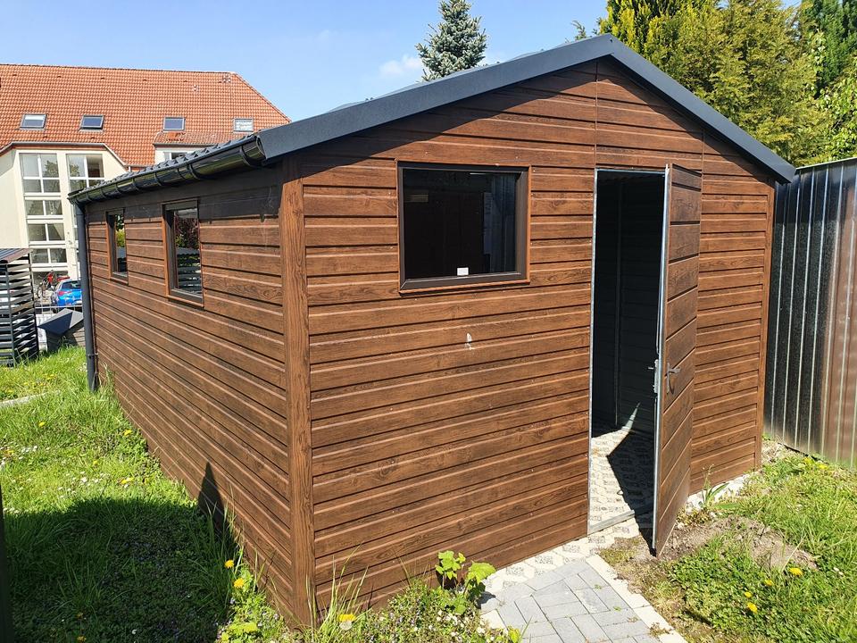 Gartenhaus metall Garage Geräteschuppen Fertiggarage Holzoptik in Dortmund