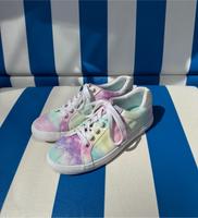 Sneaker Turnschuhe Schuhe, Gr. 38, weiß/bunt pastell Wandsbek - Hamburg Marienthal Vorschau