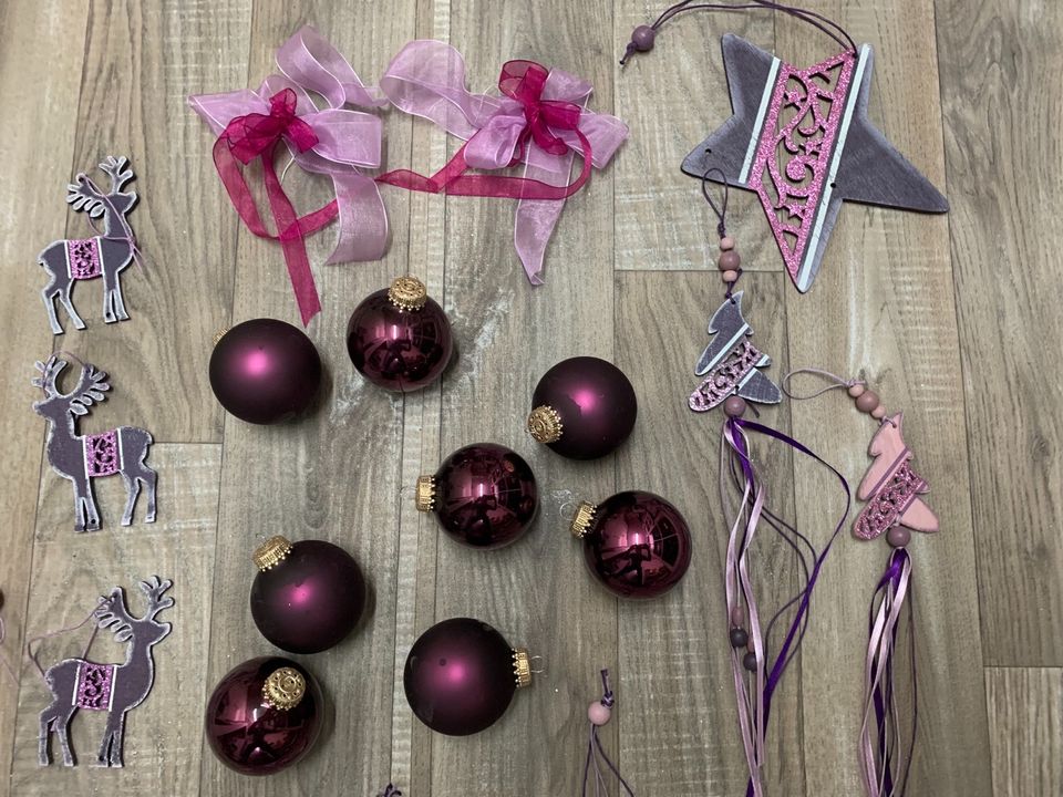 Weihnachtsdeko / Baumschmuck / Kugeln Glas lila pink in Nordrhein-Westfalen  - Elsdorf | eBay Kleinanzeigen ist jetzt Kleinanzeigen