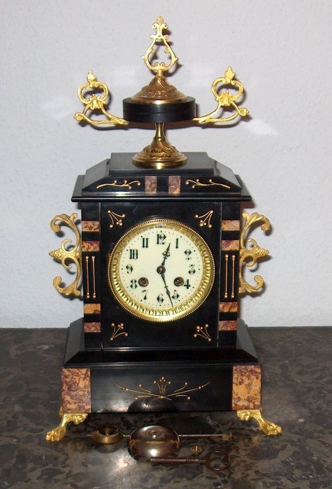 Kaminuhr,Pendule,Standuhr,Clock,Empireuhr,Tischuhr,S.Marti & Cie in Kleve