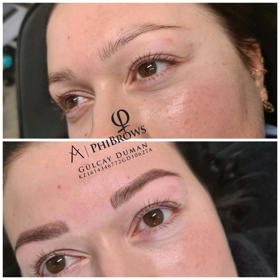 Microblading Phibrows, Augenbrauenpigmentierung, Permanent Makeup in Herten