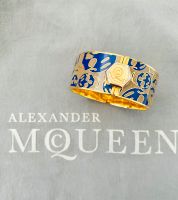 Alexander McOueen - Emaille Totenkopf Skull Armband / Armreif Nordrhein-Westfalen - Lübbecke  Vorschau