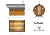 ☀️ Fasssauna Classic kaufen Außensauna Gartensauna Sauna Saunafaß Sachsen-Anhalt - Gröningen Vorschau