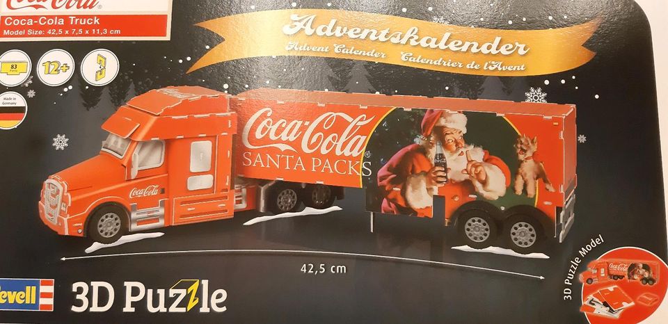 Revell Coca Cola Truck Adventskalender 3D Puzzle Model NEU in Grevenbroich