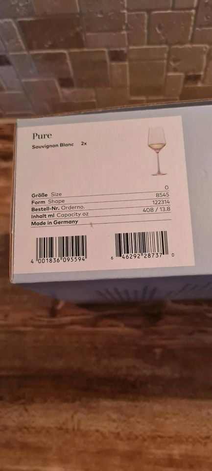 Zwiesel 2 Weißweingläser PURE Sauvignon Blanc Neu OVP in Berlin