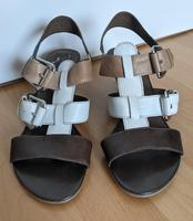 Damensandalen CAPRICE, Gr.38, Leder, Keilabsatz 6 cm, sehr gut Niedersachsen - Ronnenberg Vorschau