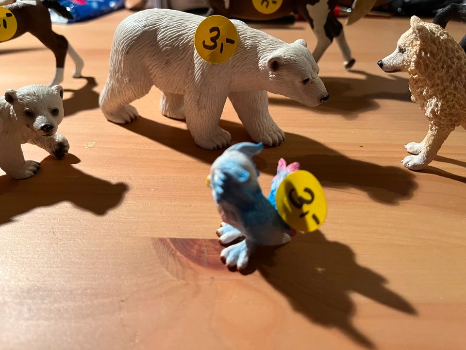 Schleich Tiere Pferde Eisbär Wolf Eule in Düsseldorf