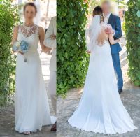 Brautkleid Gr 36 creme wunderschönm Rückenausschnitt Hannover - Herrenhausen-Stöcken Vorschau