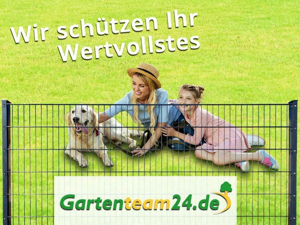 20m Doppelstabmattenzaun/Gartenzaun 6/5/6 Höhe 1430mm Typ Premium in Erftstadt