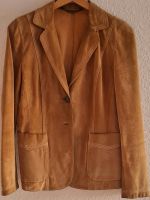 Lederblazer aus Wildleder in cognac Gr. 36 Niedersachsen - Nienburg (Weser) Vorschau