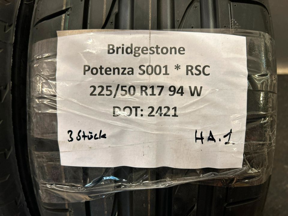 2x Sommerreifen Bridgestone Potenza 225/50 R17 94W inkl. Montage in Burgwald