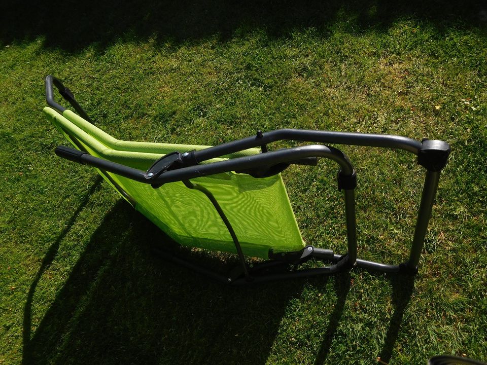 Sonnenliege Liegestuhl Gartenstuhl Stuhl Garten Sonne grün in Springe