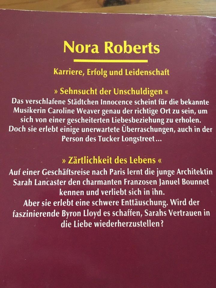 Verkaufe von Nora Roberts - Sehnsucht der Unschuldigen + Zärtlich in Blankenheim