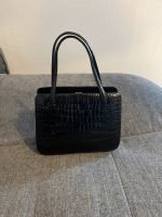 Vintage Handtasche Ledertasche Krokodilleder Optik Schwarz 50er Nordrhein-Westfalen - Sankt Augustin Vorschau