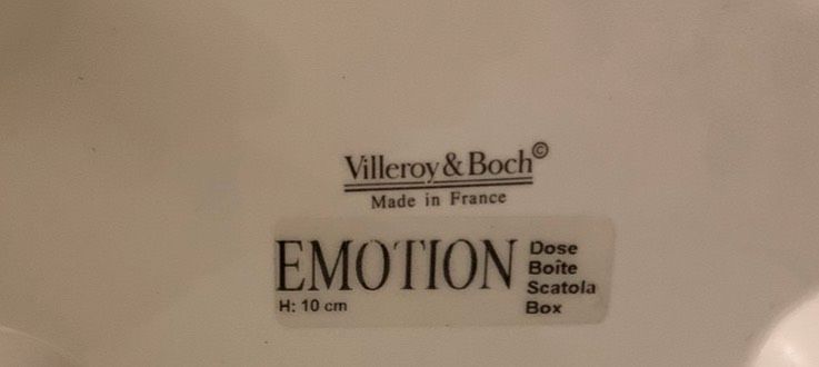 Villeroy & Boch  Dose - EMOTION - Porzellan  90er Jahre in Düsseldorf