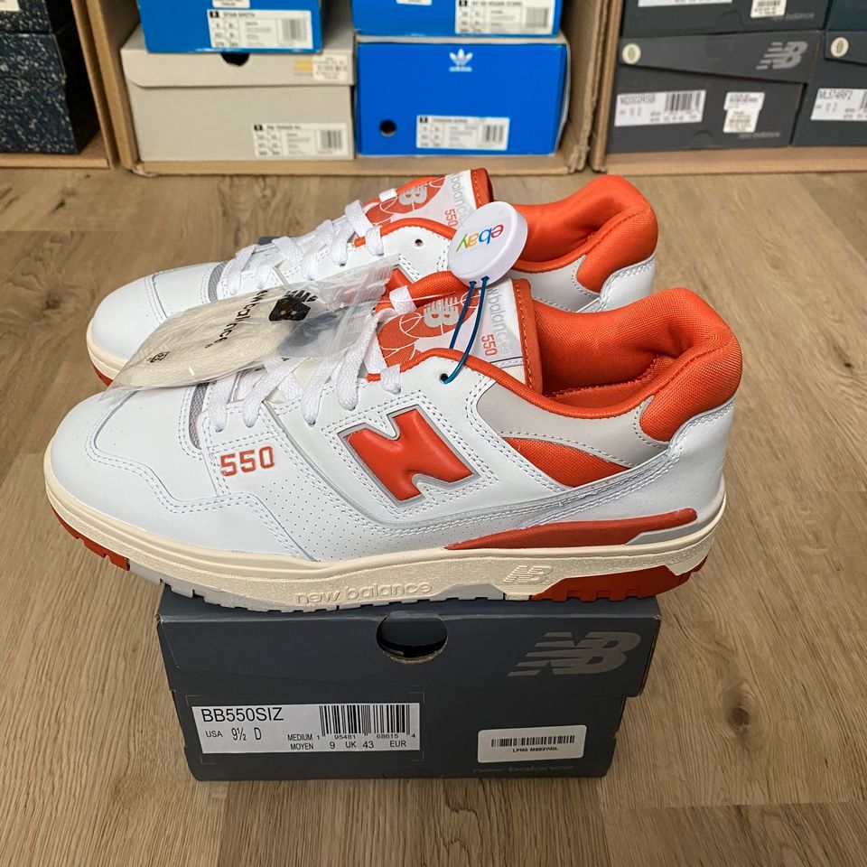 New Balance 550 x Size? EU43 „College Pack“ White Orange Sneaker in Dortmund