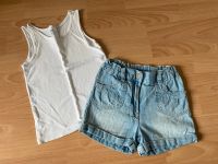 Jeans-Shorts, Unterhemd, Gr. 110 / 116, zum Tausch Dresden - Pieschen Vorschau