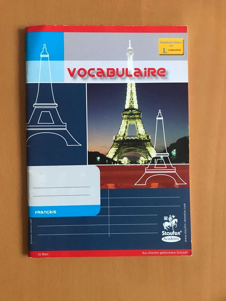 Staufen Vokabelheft A5 französisch,liniert 2 Spalten,32 Blatt NEU in Gemmrigheim