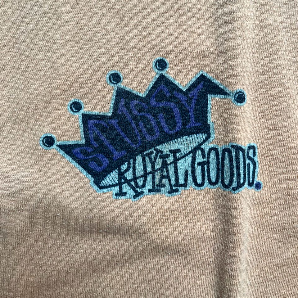 Stüssy " Royal Goods " Tee T shirt - Khaki - wie Large in Waldaschaff