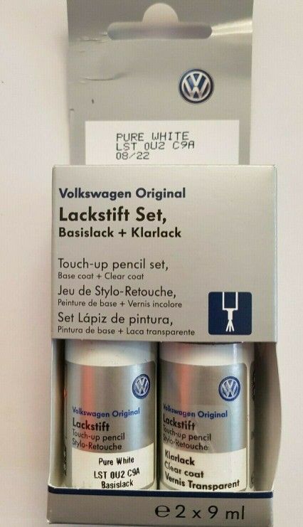 VW Lackstift pure white/carreraweiß C9A *Borgmann*