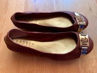 NEU Ralph Lauren schöne Echleder Ballerina Gr 37, Tan/Gold, 129€ Düsseldorf - Pempelfort Vorschau